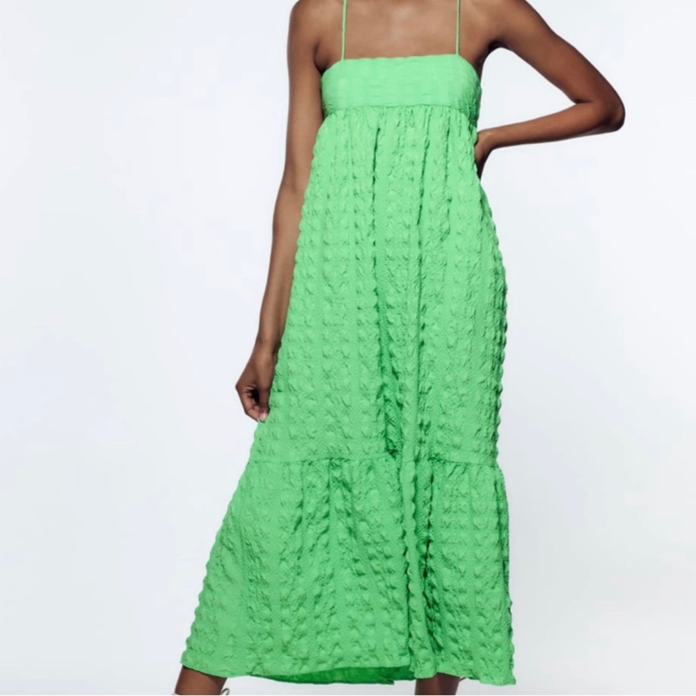 Zara green dress